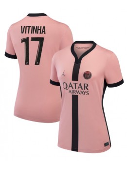 Paris Saint-Germain Vitinha #17 Ausweichtrikot für Frauen 2024-25 Kurzarm